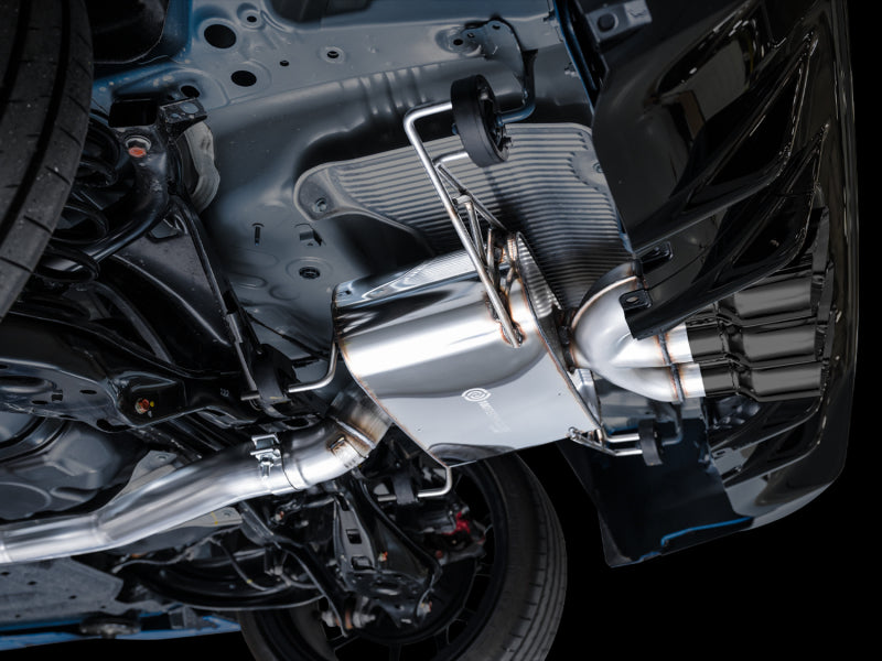 AWE Tuning 2023 Honda Civic Type R FL5 Touring Edition Exhaust w/ Triple Diamond Black Tips 3015-53287 3015-53287 Photo - Mounted