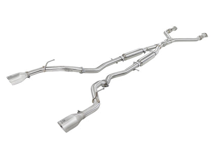 aFe POWER Takeda 2.5in 304 SS CB Exhaust w/ Polished Tips 17-19 Infiniti Q60 V6-3.0L (tt) 49-36134NM-P 49-36134NM-P Photo - Primary