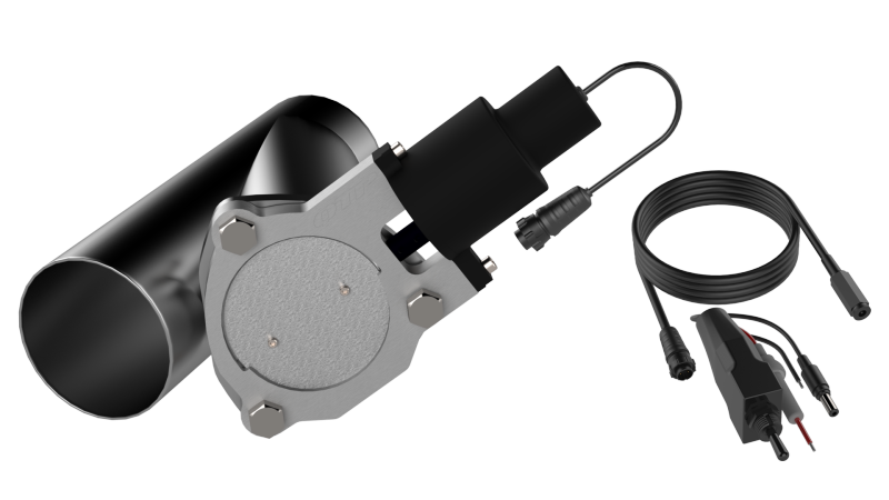 QTP 3.5in Bolt-On QTEC Electric Cutout Valve - Single QTEC35 QTEC35 Photo - Primary
