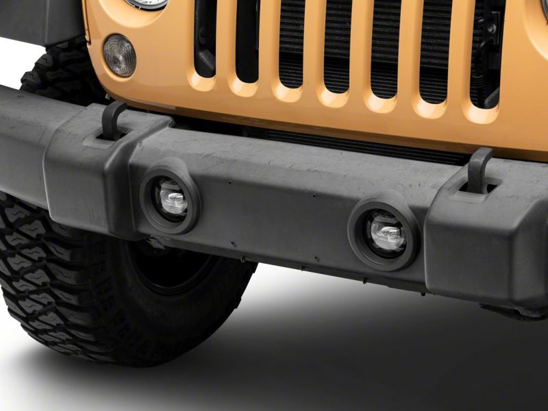 Raxiom 07-18 Jeep Wrangler JK Axial Series 4-In LED Fog Lights- Clear J167046 J167046 Photo - Close Up