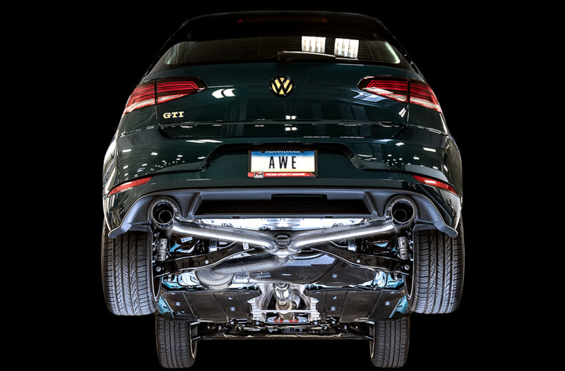 AWE Tuning Volkswagen GTI MK7.5 2.0T Touring Edition Exhaust w/Chrome Silver Tips 102mm 3015-32096 3015-32096 Photo - Mounted
