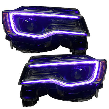 ORACLE Lighting Oracle 14-21 Jeep Grand Cherokee Dynamic Headlight DRL Upgrade Kit - ColorSHIFT - Dynamic 1284-332 1284-332 User 4