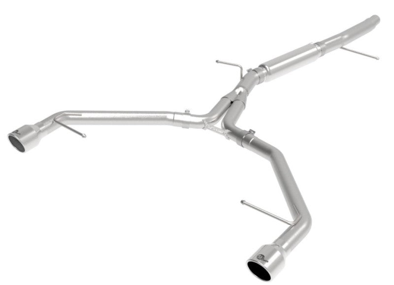 aFe MACHForce XP 3in-2.5in SS Exhaust Axle-Back 17-19 Audi A4 (B9) L4-2.0L (t) - Polished 49-36419-P 49-36419-P User 1