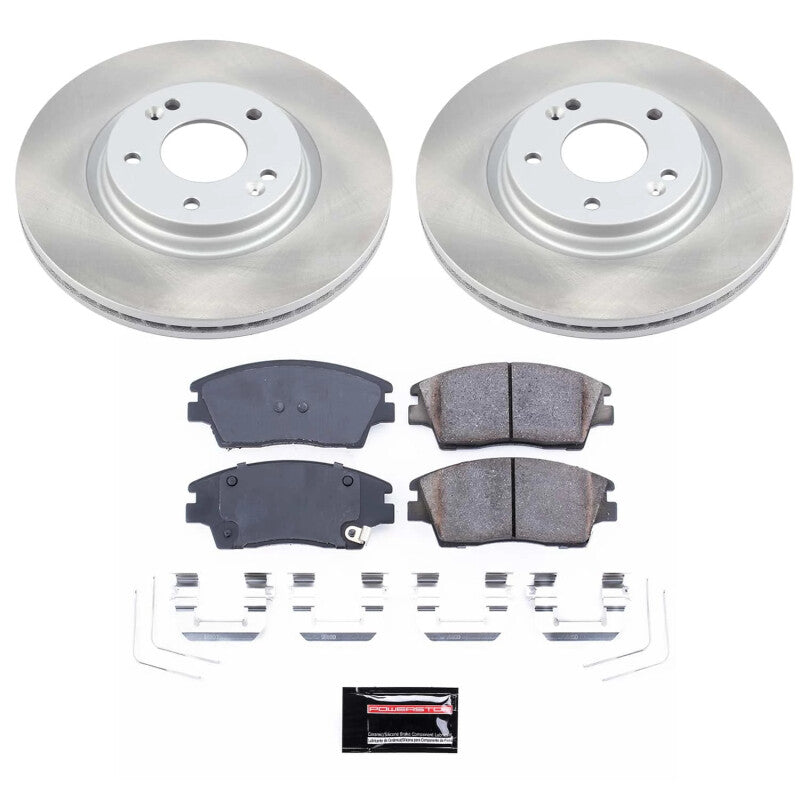PowerStop Power Stop 17-22 Kia Sportage Front Semi-Coated Rotor Kit SC7355 SC7355 Photo - Primary