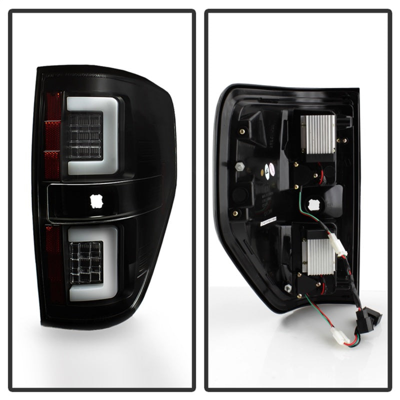 Spyder 09-14 Ford F150 V2 Light Bar LED Tail Lights - Black (ALT-YD-FF15009V2-LBLED-BK) 5084200 5084200 Photo - Unmounted