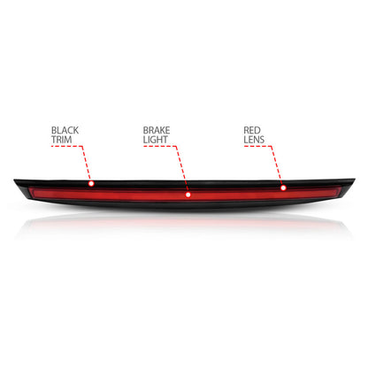 ANZO 2007-2014 Chevrolet Suburban 1500 LED 3rd Brake Light Black Housing Red Lens w/ Spoiler 1pc 531110 531110 Photo - Unmounted