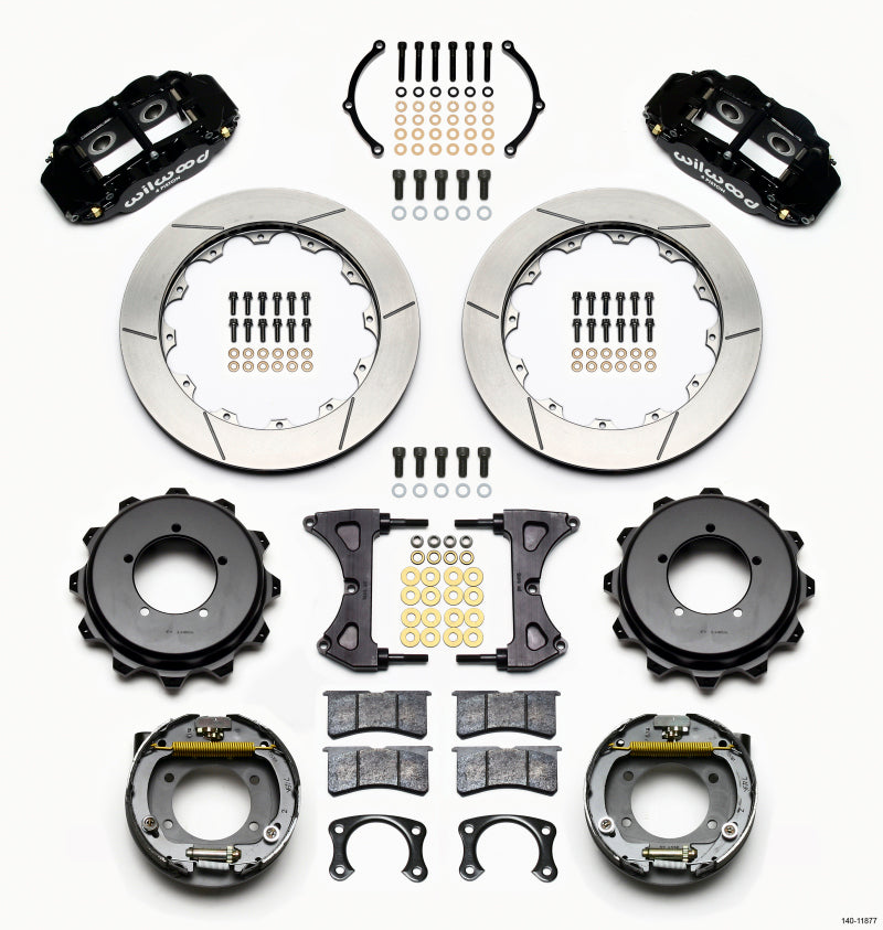 Wilwood Narrow Superlite 4R Rear Kit 12.88in Speedway Eng Floater w/  End 140-11877 140-11877 Photo - Primary