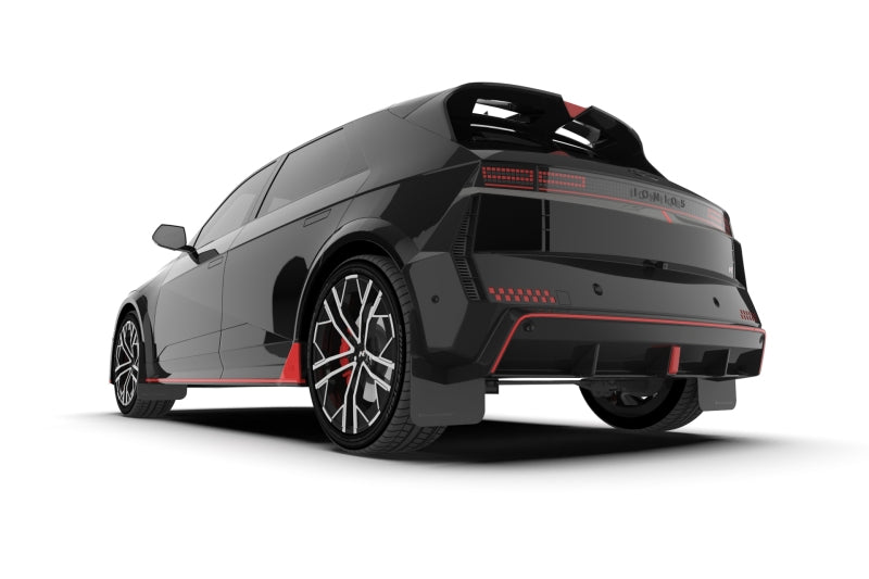 Rally Armor 2025+ Hyundai Ioniq 5 N Black Mud Flap w/ Metallic Black Logo MF117-UR-BLK-MBK MF117-UR-BLK-MBK User 1
