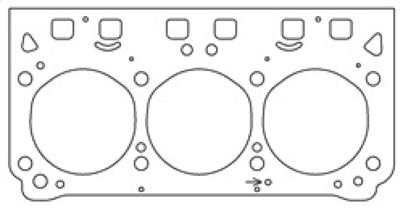 Cometic Head Gasket Right-Side Gasket Bore: 3.840" Thickness: .075" C5721-075 Photo - Primary
