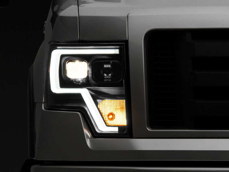 Raxiom 09-14 F-150 Projector Headlights w/ LED Accent- Black Housing (Clear Lens) T542845 T542845 Photo - Primary