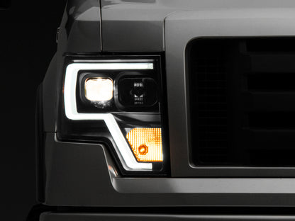 Raxiom 09-14 F-150 Projector Headlights w/ LED Accent- Black Housing (Clear Lens) T542845 T542845 Photo - Primary