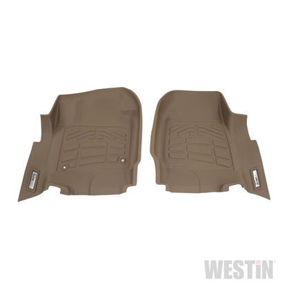 Westin 2017-2018 Ford Super Duty Regular/Super/Crew Cab Wade Sure-Fit Floor Liners Front - Tan 72-130084 72-130084 Photo - Primary