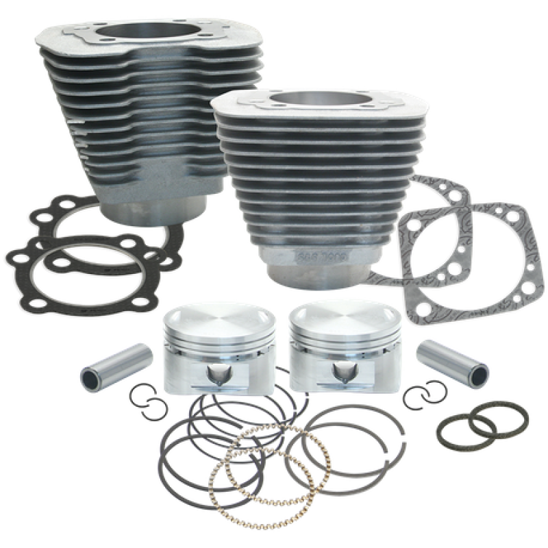 S&S Cycle 84-99 BT 88in 3 5/8in Big Bore Cylinder & Piston Kit - Natural 91-7002 91-7002 User 1