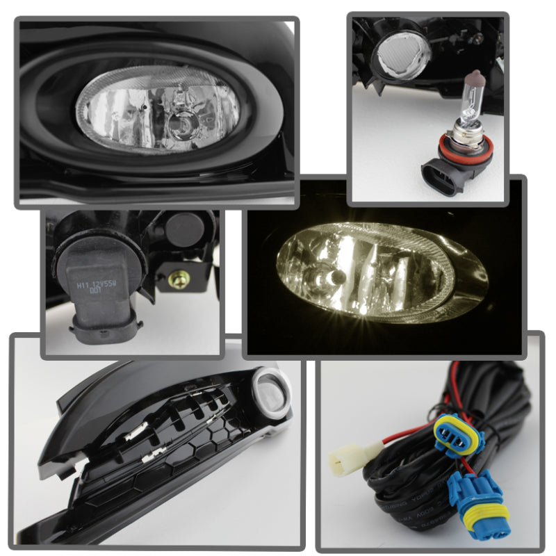 Spyder Honda Civic 2013-2014 4dr OEM Fog Light W/Switch Clear FL-HC2013-4D-C 5077745 5077745 User 1