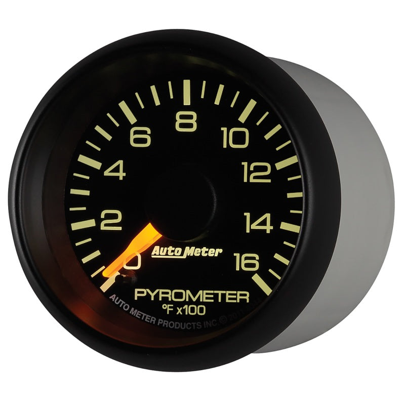 Autometer Gauge, Pyrometer (Egt), 2 1/16", 1600 Deg. F, Stepper Motor, Gm Factor 8344 User 3