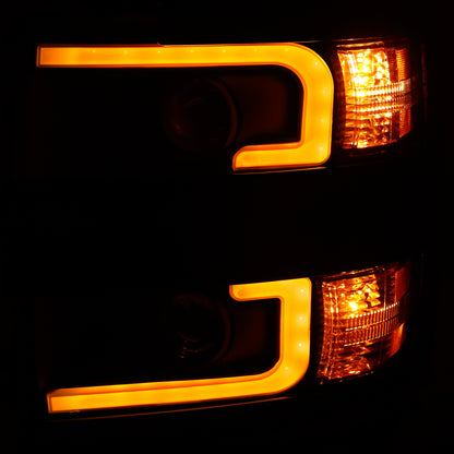 Anzo Projector Headlights 15-17 Chevrolet Silverado 2500HD / 3500HD Black w 111364 User 3