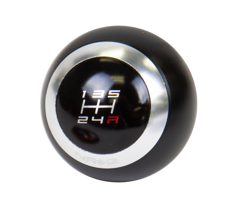 NRG Black - 4 interchangeable rings Shift Knob SK-016BK Photo - Primary