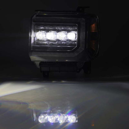 AlphaRex 14-18 GMC Sierra NOVA LED Proj Headlights Plank Style Black w/Activ Light/Seq Signal/DRL 880617 880617 User 4
