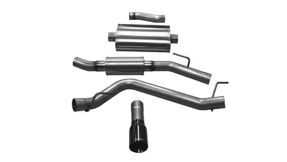 Corsa 2020 Jeep Gladiator JT 3.0in Cat-Back Single Touring Side Exit w/ 4.0in Black Tip 21062BLK 21062BLK Photo - Primary