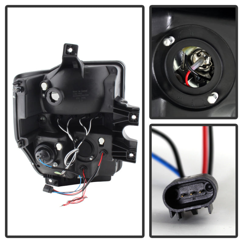 Spyder Ford F250/350 08-10 Projector Headlights LED Halo LED Blk Smke PRO-YD-FS08-HL-BSM 5078490 5078490 User 1
