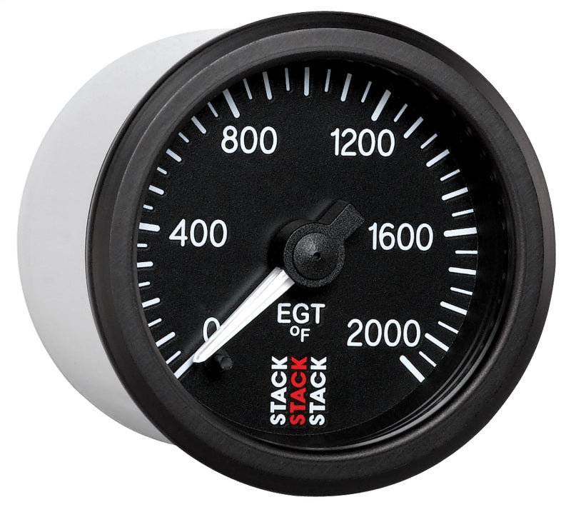 Autometer Stack 52mm 0-2000 Deg F Pro Stepper Motor Exhaust Gas Temp Gauge - Black ST3314 ST3314 User 5