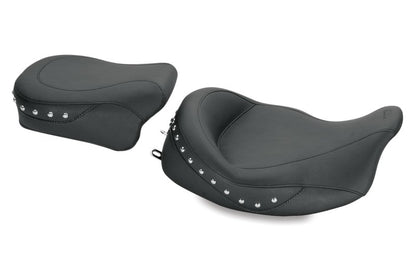 Mustang Motorcycle Mustang 08-21 Harley Electra Glide Std,Rd Glide,Rd King,Str Glide Touring Solo Seat w/Studs - Black 76068 76068 Photo - Primary