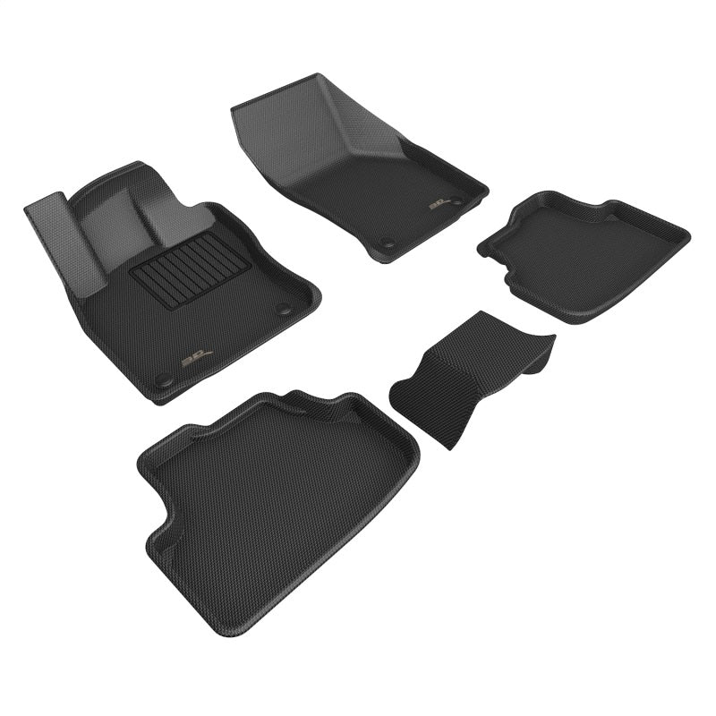 3D MAXpider 21-23 Volkswagen Golf Gti/Golf R Kagu Floor Mat- Black R1 R2 L1VW12201509 L1VW12201509 Photo - Primary
