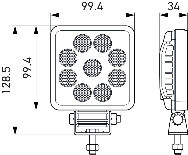 Hella ValueFit LED Work Light PS1000 LED MV CR LT 357114002 357114002 Photo - Primary