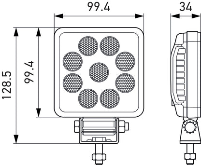 Hella ValueFit LED Work Light PS1000 LED MV CR LT 357114002 357114002 Photo - Primary