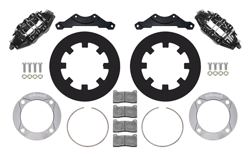 Wilwood 2014+ Polaris RZR XP 1000 Rear Kit 11.25in - Black 140-16633