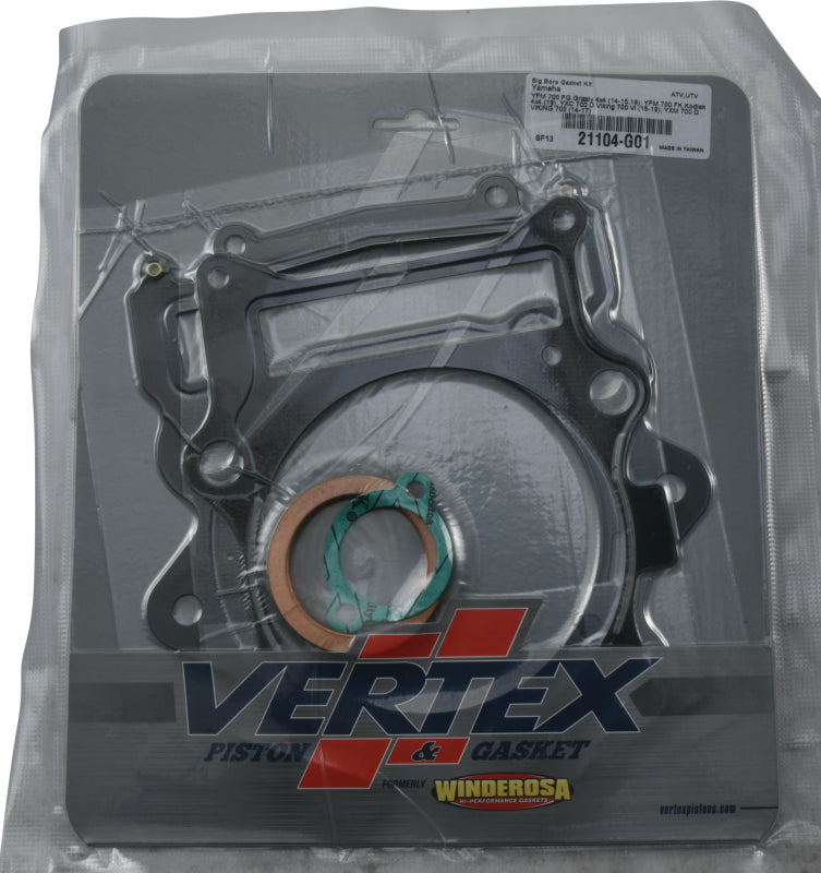 Cylinder Works 14-15 Yamaha YFM 700 D Grizzly 4x4 700cc +3mm Big Bore Top-End Gasket Kit 105mm 21104-G01 21104-G01 Photo - Primary