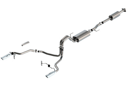 Borla F-150 2021 2.7L/3.5L 4dr CC SB EC STB Lari/King R/Plinum/LTD 3/2.25 SRE CB Touring CHR Tips 140862 140862 Photo - Primary