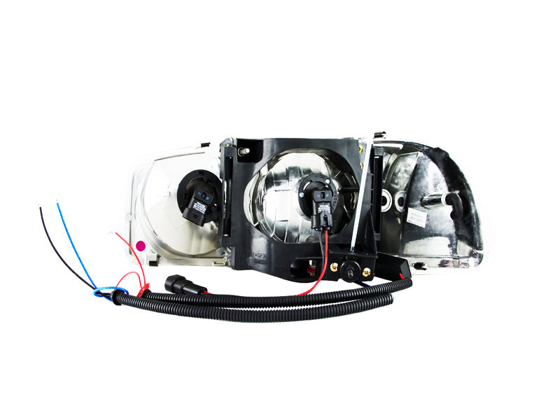 Anzo 1999-2006 Gmc Sierra 1500 Crystal Headlights w/ Halo and LED Chrome 111208 Photo - Unmounted