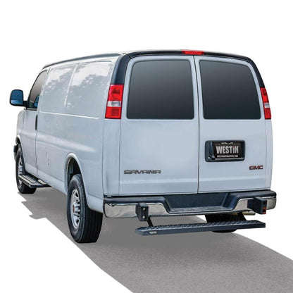 Westin Ford Transit Van 150/250/350 (Single 54in. Pass Door) Grate Steps Running Boards - Tex. Blk 27-81015 27-81015 Photo - Mounted