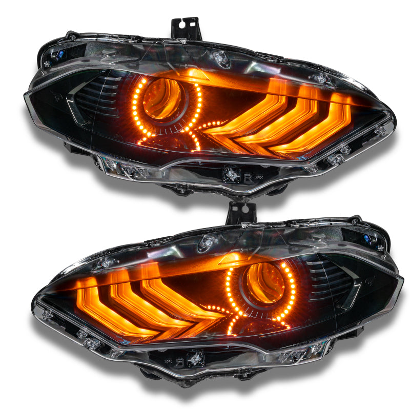 ORACLE Lighting Oracle 18-21 Ford Mustang Dynamic DRL Upgrade w/ Halo Kit & Sequential Turn Signal - ColorSHIFT 1446-332 1446-332 User 7