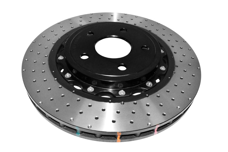 DBA 06-10 Jeep Grand Cherokee SRT8 Front 5000 Series Cross Drilled Rotor w/Black Hat 52532BLKXD 52532BLKXD Photo - Primary