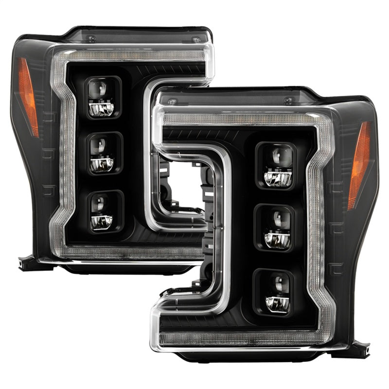 Spyder Ford F-250/F-350/F450 17-18 Full LED Headlights Chrome PRO-YD-FS17HALAP-SEQ-BK 5087430 5087430 Photo - Primary