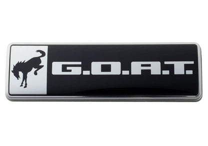 Ford Racing Bronco/Bronco Sport G.O.A.T. Badge - Black/Chrome M-1447-GOAT M-1447-GOAT Photo - Unmounted