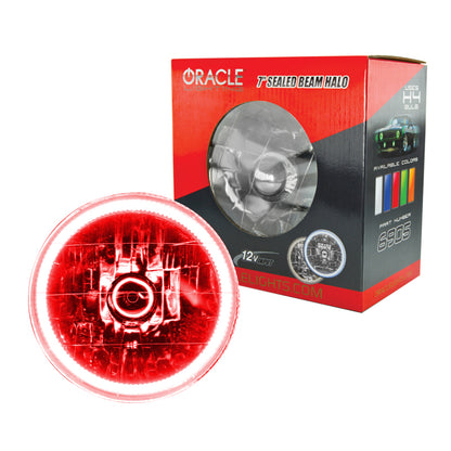 ORACLE Lighting Oracle Pre-Installed Lights 7 IN. Sealed Beam - Red Halo 6905-003 6905-003 Photo - Primary