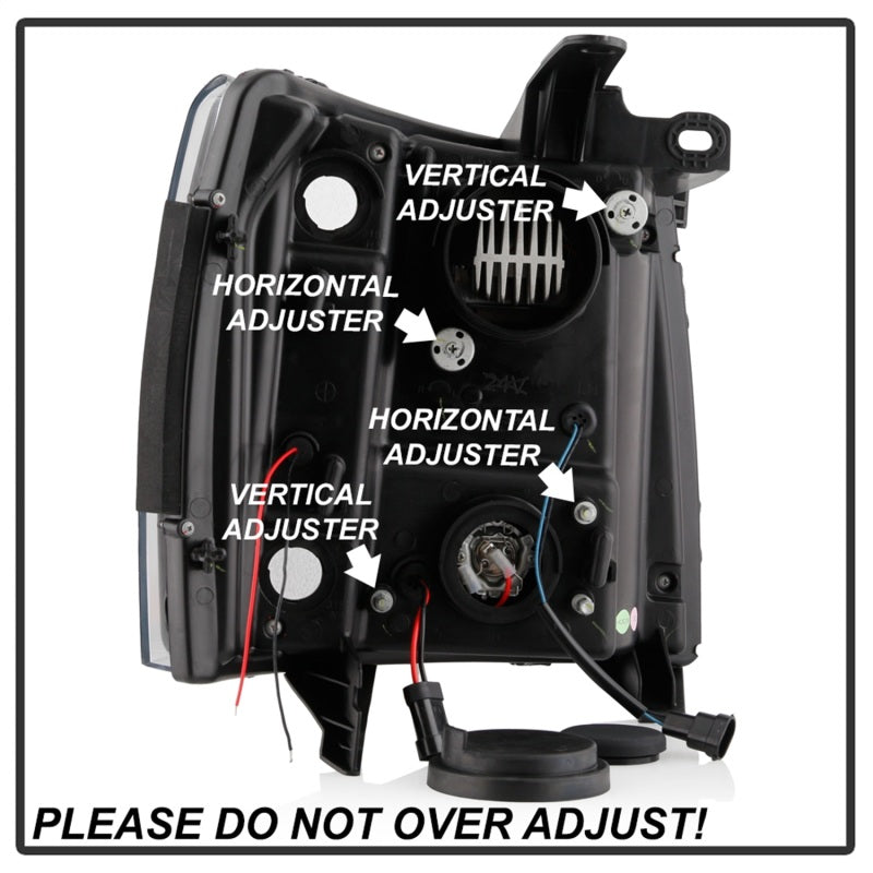 Spyder Chevy Silverado 1500 07-13/2500HD/3500HD 07-14 LED Black PRO-YD-CS07V3PL-BK 5087614 5087614 Photo - Unmounted