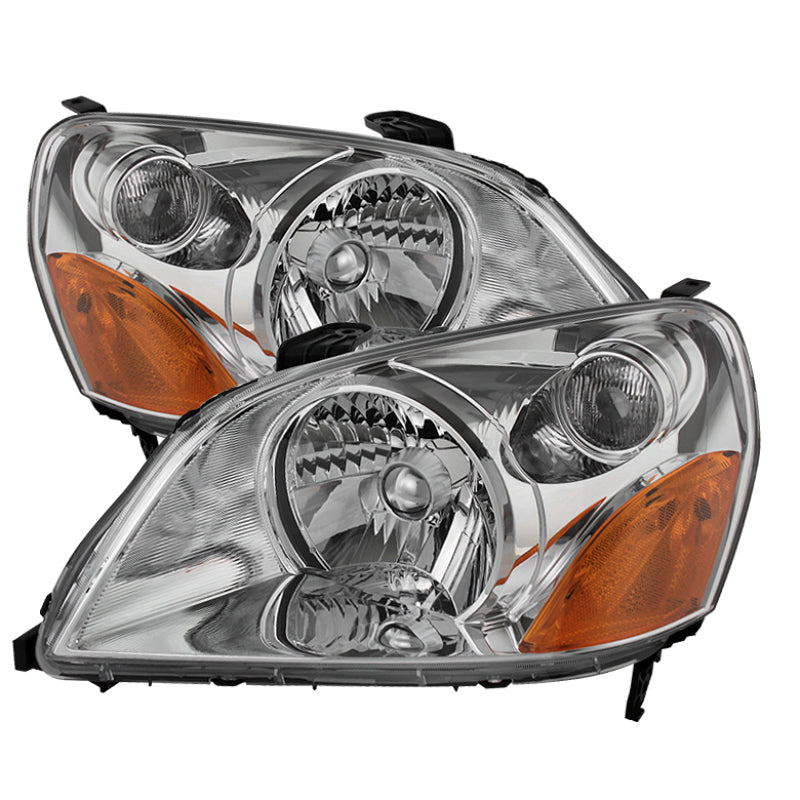 SPYDER Xtune Honda Pilot 03-05 Crystal Headlights Chrome HD-JH-HPIL03-AM-C 9023705 9023705 Photo - Primary