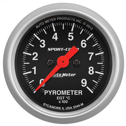 Autometer Comp 3344-M 2" E.G.T. Kit 0-900C Gauge 3344-M Photo - Primary