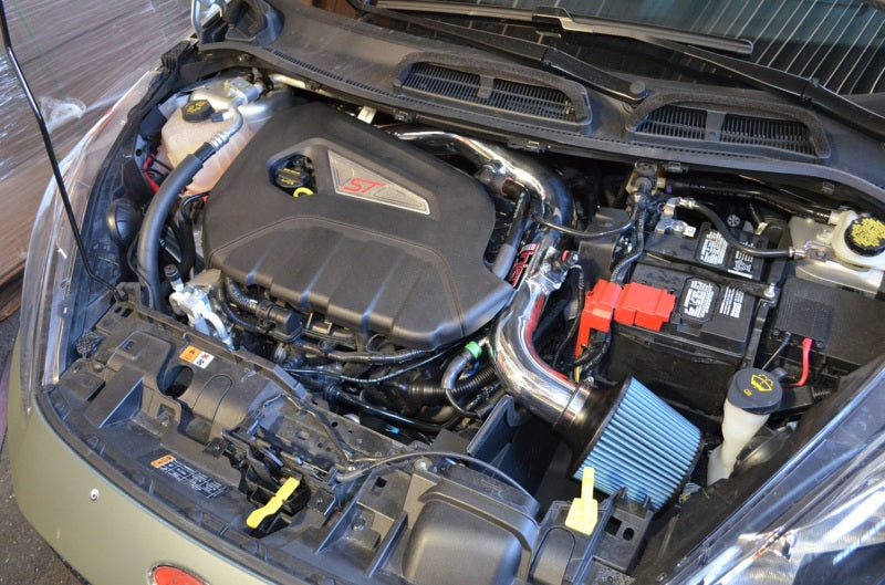 Injen Cold Air Intake Wrinkle Black - Ford Fiesta ST 2014-2015 SP9016WB Photo - Mounted
