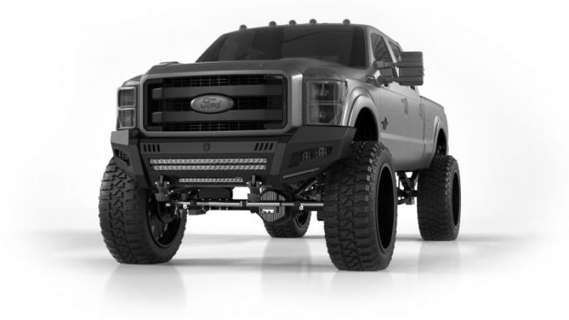 Road Armor 11-16 Ford F250/F350 iDentity Front Bumper Full Kit - Black Light Texture 6112DF-B0-P2-MR-BH-B