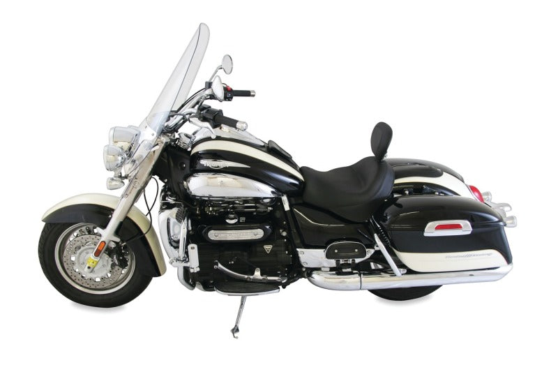 Mustang Motorcycle Mustang 08-18 Triumph Rocket III Touring Standard 2PC Seat w/Driver Backrest - Black 79781 79781 Photo - Primary