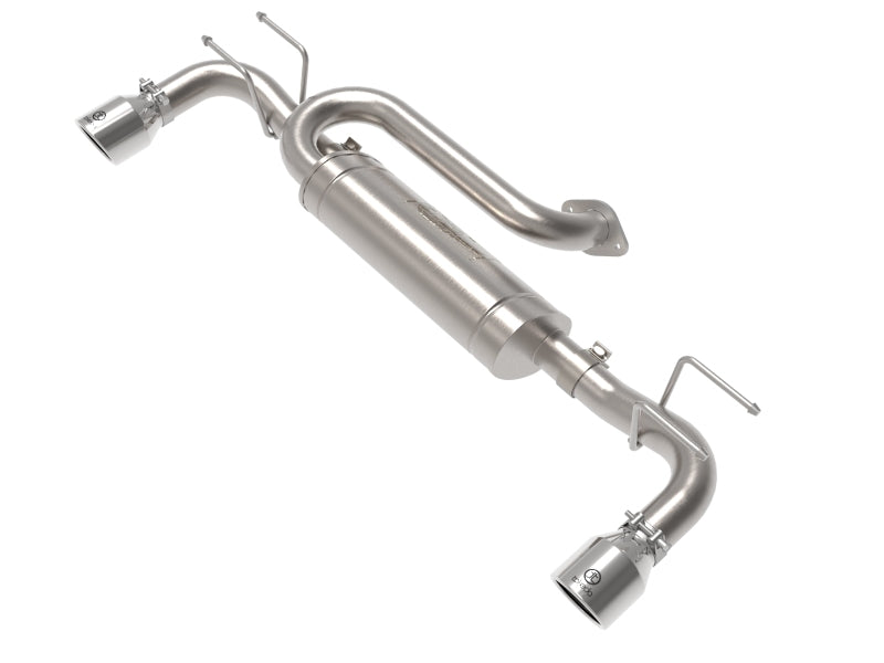 aFe 19-22 Mazda 3 L4 2.5L Takeda 3in to 2-1/2in 304 Stainless Steel Axle-Back Exhaust w/Polished Tip 49-37023-P 49-37023-P Photo - Primary