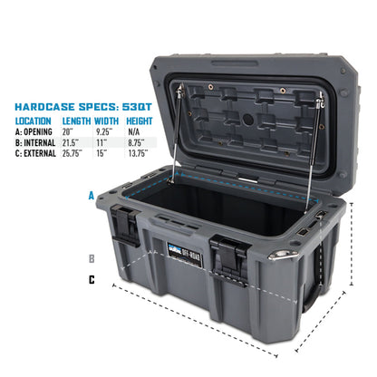 Borne Off-Road Hard Case 53QT Black BNHC-053BK BNHC-053BK Photo - Primary