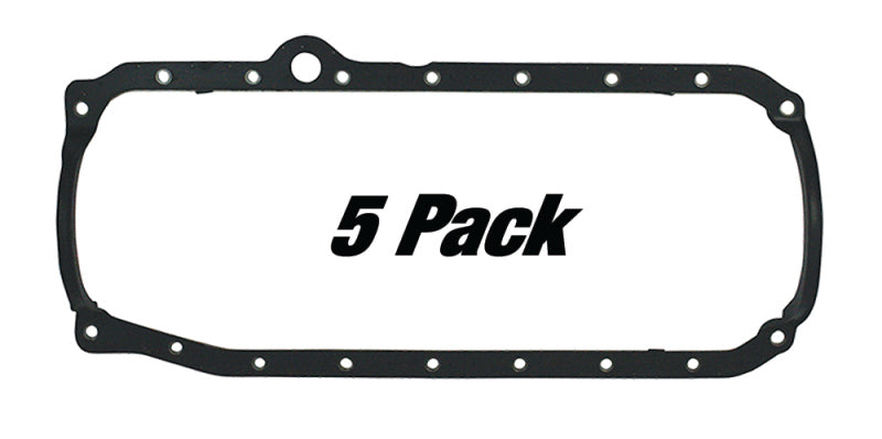 Moroso 1986+ Chevrolet Small Block Oil Pan Gasket - One Piece - Reinforced Steel (5 Pack) 93182