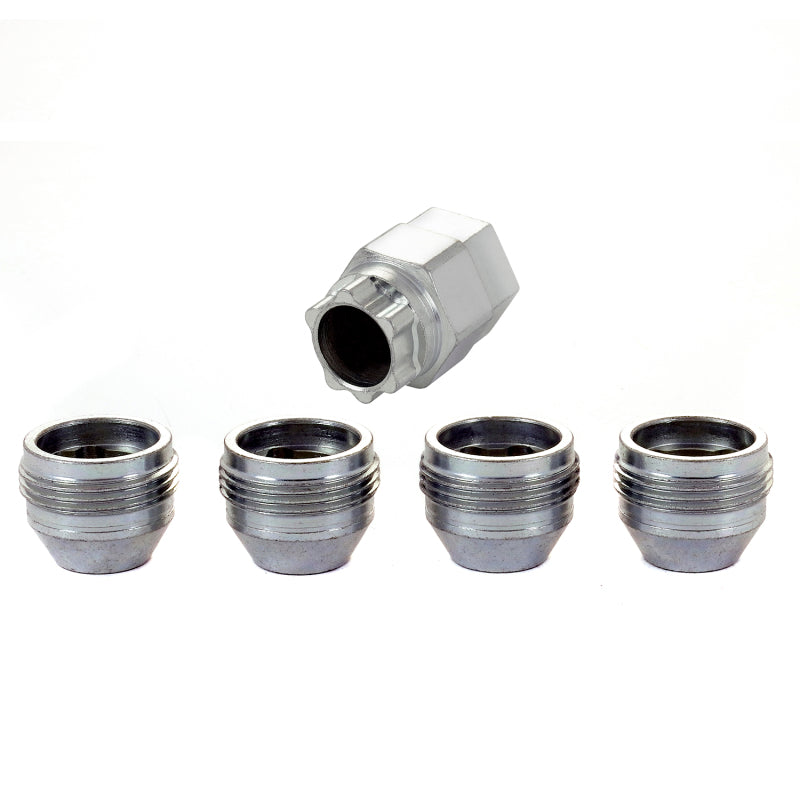 McGard Wheel Lock Nut Set - 4pk. (Under Hub Cap / Cone Seat) M12X1.5 / 19mm & 21mm Hex / .775in. L 24012 24012 Photo - out of package