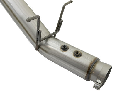 aFe ATLAS 4in Aluminized Steel DPF-Back Exhaust System w/Polished Tip GM 49-04085-P Photo - Unmounted
